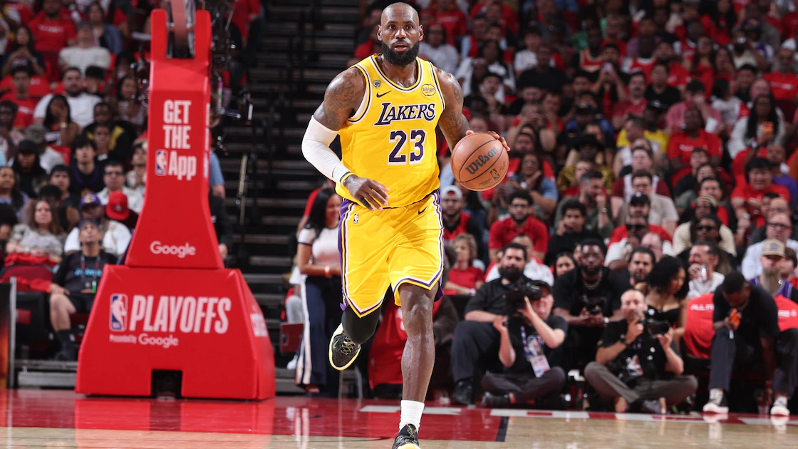 LeBron James playing for Philadelphia 76ers in NBA game