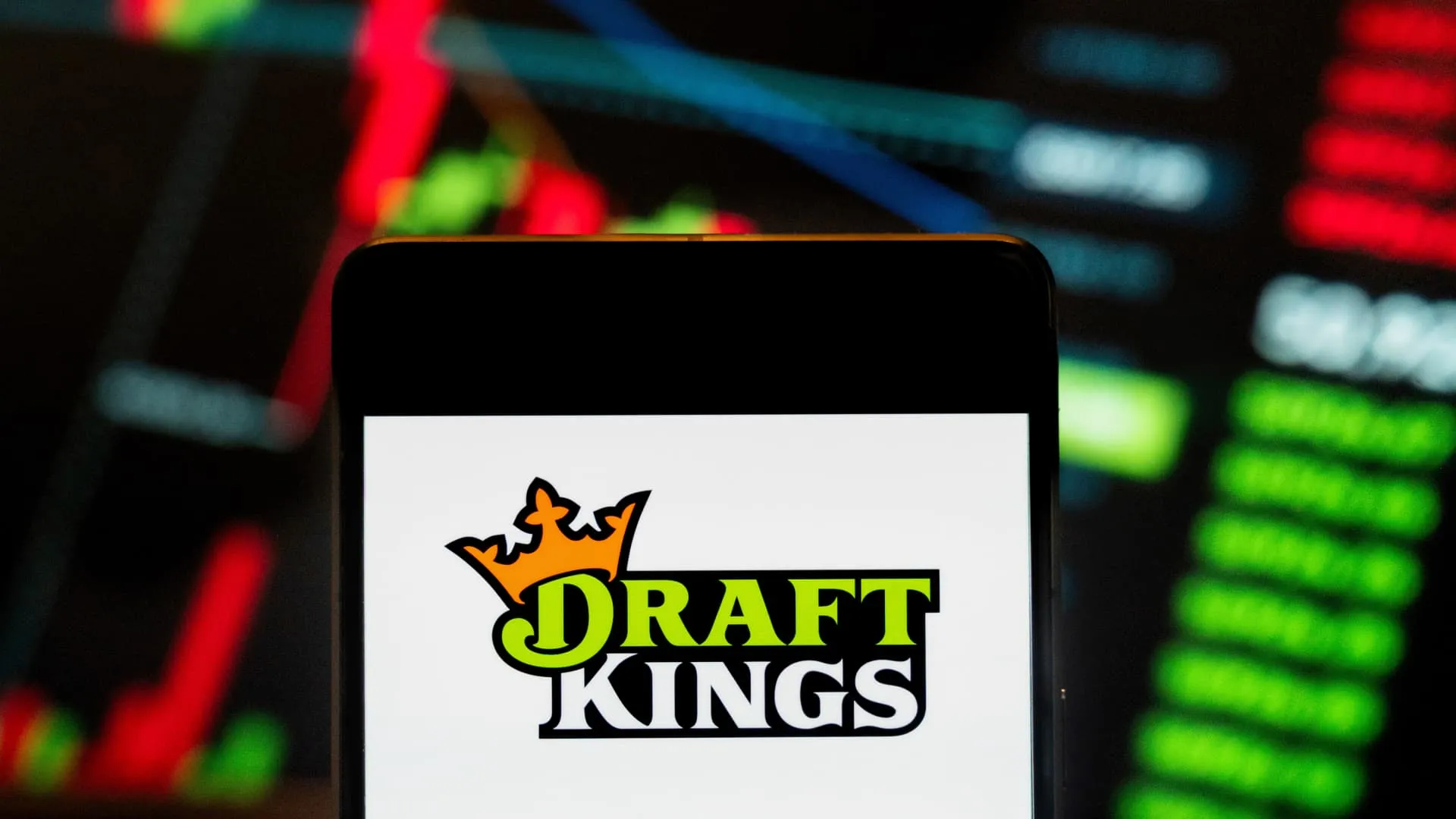 Prediction market growth chart with DraftKings FanDuel Coinbase logos